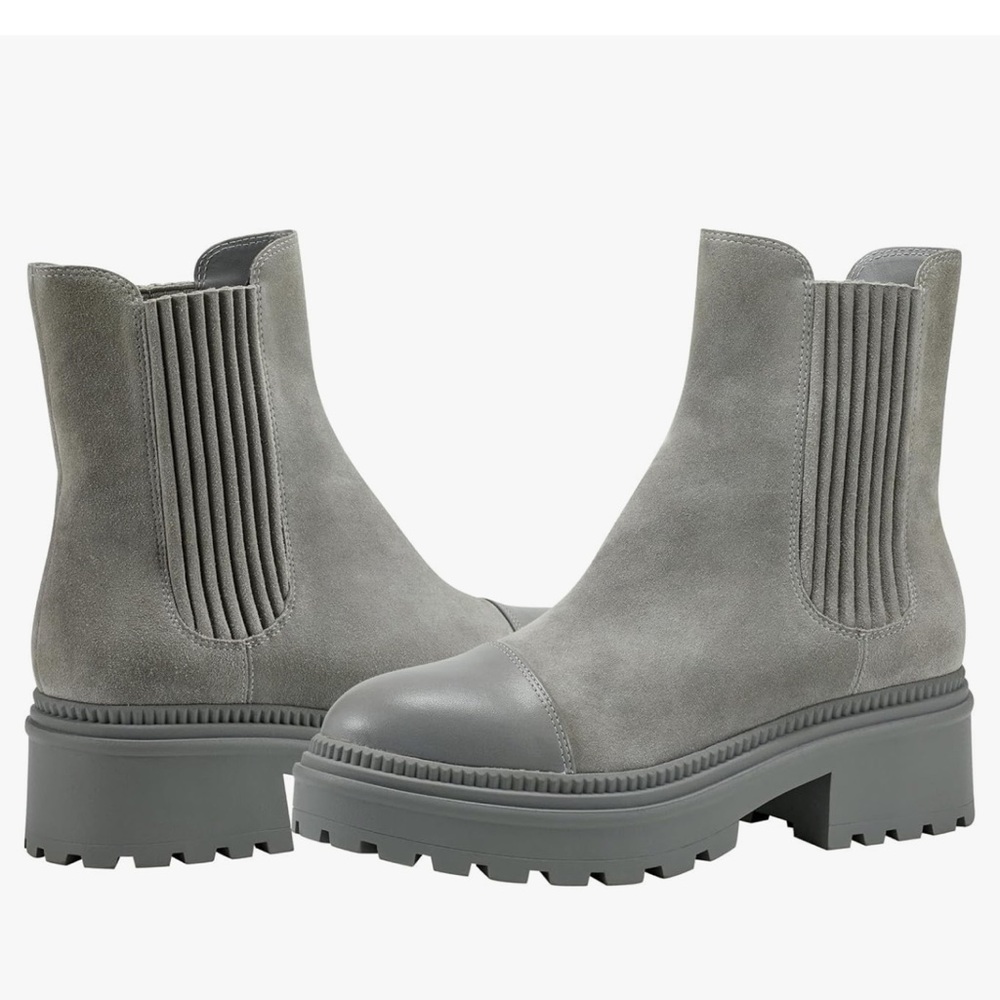 MARC FISHER LTD Hadria Lug Sole Suede Bootie